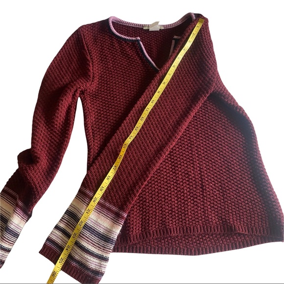 Maurices Burgundy Long Sleeve Chunky Knit Sweater - Picture 9 of 10